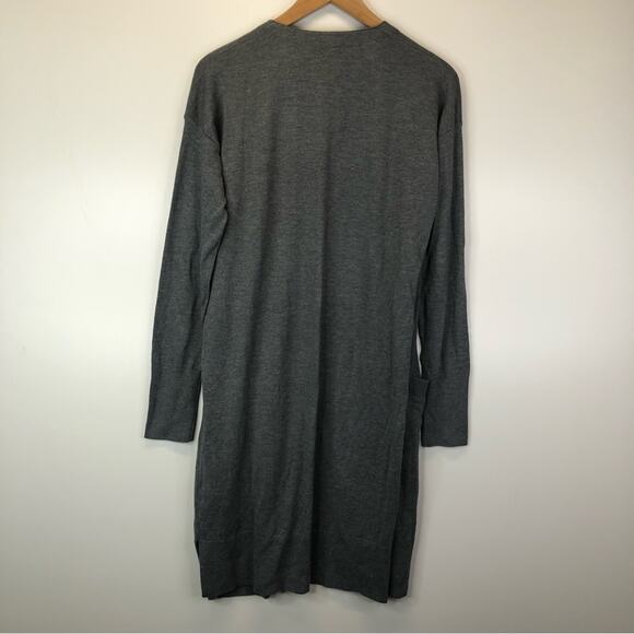 Halogen long open cardigan sweater gray - XS - Picture 8 of 11